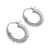 Sterling silver hoop earrings, 'Bright Rays' - Handmade Sterling Silver Hoop Earrings