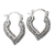 Sterling silver filigree hoop earrings, 'Heart Glory' - Artisan Crafted Silver Filigree Heart Hoop Earrings (image 2a) thumbail