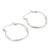 Sterling silver hoop earrings, 'Sleek Ribbon' - Unique Sterling Silver Twisted Hoop Earrings (image 2c) thumbail