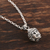 Sterling silver pendant necklace, 'Calm Buddha' - Calm Buddha Pendant Necklace in Sterling Silver