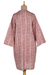 Cotton kimono jacket, 'Berry Charm' - Hand Made Screen Printed Cotton Kimono Jacket (image 2c) thumbail