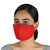 Cotton face masks, 'Bold Style' (set of 4) - 2 Red/2 Black Pinstripe Contoured Cotton Personal Face Masks (image 2b) thumbail