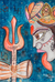 'Fierce Kali' - Original Watercolor Painting of Hindu Goddess Kali thumbail