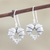 Sterling silver dangle earrings, 'Uncage My Heart' - Bound Hearts Sterling Silver Dangle Earrings