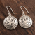 Sterling silver dangle earrings, 'Ancient Relic' - Artisan Crafted Sterling Silver Earrings from India