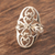 Sterling silver cocktail ring, 'Floral Jali' - Ornate Sterling Silver Jali Ring thumbail