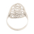 Sterling silver cocktail ring, 'Floral Jali' - Ornate Sterling Silver Jali Ring (image 2d) thumbail