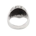 Men's sterling silver ring, 'Roaring Cheetah' - Roaring Cheetah Sterling Silver Men's Ring