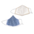 Gesichtsmasken aus Baumwolle, (Paar) - 1 blau-1 weiße Baumwoll-Gesichtsmasken (Paar)