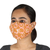 Cotton face masks, 'Sunrise Swirls' (set of 3) - 3 Pink & White Swirl Print on Orange Cotton Masks From India (image 2b) thumbail