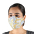 Cotton face masks, 'Sunny Charm' (pair) - 2 Double Layer Pale Yellow Print Cotton Face Masks thumbail