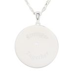 Blue topaz unity necklace, 'Uniting People' - Indian Sterling Silver and Blue Topaz Unity Necklace