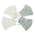 Cotton face masks, 'Polka Dot Garden Party' (set of 4) - 4 Cotton Floral & Dotted Ear Loop 2-Layer Face Masks (image 2c) thumbail