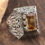 Men's citrine ring, 'Sultan's Pride' - Unique Men's Citrine and Sterling Silver Ring (image 2) thumbail