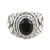 Onyx cocktail ring, 'Midnight Appeal' - Sterling Silver and Black Onyx Cocktail Ring