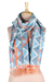 Handpainted silk scarf, 'Hill Symphony' - Hand Painted and Hand Woven Silk Scarf (image 2a) thumbail