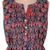 Sleeveless cotton dress, 'Tulip Delight' - Blue and Red Print A-Line Cotton Dress (image 2c) thumbail