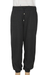 Cotton twill joggers, 'Casual Midnight' - Black Enzyme Wash Cotton Twill Joggers with Drawstring Waist (image 2a) thumbail