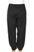 Cotton twill joggers, 'Casual Midnight' - Black Enzyme Wash Cotton Twill Joggers with Drawstring Waist (image 2c) thumbail