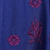 Embroidered cotton handkerchief skirt, 'Navy Bouquet' - Midnight Blue Embroidered Handkerchief Hem Skirt