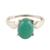 Onyx single-stone ring, 'Vernal Pool' - Green Onyx Cabochon Single Stone Ring