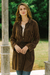 Viscose trench coat, 'Jaipur Fall' - Stone Washed Brown Viscose Trench Coat (image 2d) thumbail