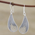 Sterling silver dangle earrings, 'Endless Tears' - Sterling Silver Filigree Dangle Earrings (image 2) thumbail