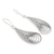 Sterling silver dangle earrings, 'Endless Tears' - Sterling Silver Filigree Dangle Earrings (image 2c) thumbail