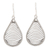 Sterling silver dangle earrings, 'Yamuna Tears' - Teardrop-Shaped Sterling Silver Earrings thumbail