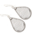 Sterling silver dangle earrings, 'Yamuna Tears' - Teardrop-Shaped Sterling Silver Earrings