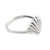 Sterling silver cocktail ring, 'Sleek Shell' - Shell Motif Sterling Silver Ring from India (image 2b) thumbail