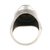 Men's sterling silver dome ring, 'Turquoise Swirl' - Sterling Silver and Reconstituted Turquoise Men's Dome Ring
