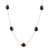Long onyx station necklace, 'Captured Innocence' - Long Black Onyx Station Necklace (image 2a) thumbail