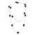 Long onyx station necklace, 'Captured Innocence' - Long Black Onyx Station Necklace (image 2d) thumbail