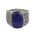 Men's lapis lazuli ring, 'Cobbled Path' - Men's Lapis Lazuli and Sterling Silver Ring