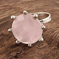 Featured review for Rose quartz cocktail ring, Passionate in Pink