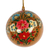 Papier mache ornaments, 'Blooming Holiday' (set of 4) - Papier Mache Ornaments with Floral Motifs (Set of 4)