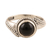 Onyx ring, 'New Moon at Midnight' - Black Onyx and Oxidized Sterling Silver Ring