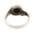 Onyx-Ring - Ring aus schwarzem Onyx und oxidiertem Sterlingsilber