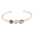 Multi-gemstone cuff bracelet, 'Captivating Trio' - Multi-Gemstone Cuff Bracelet with Labradorite thumbail