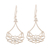 Sterling silver dangle earrings, 'Gentle Lotus' - Openwork Lotus Blossom Sterling Silver Earrings thumbail