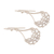 Sterling silver dangle earrings, 'Gentle Lotus' - Openwork Lotus Blossom Sterling Silver Earrings (image 2c) thumbail