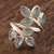 Chalcedony cocktail ring, 'Leafy Glory' - Artisan Crafted Chalcedony Cocktail Ring thumbail