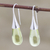 Lemon quartz drop earrings, 'Citrus Serenity' - Lemon Quartz Sterling Silver Drop Earrings