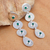 Onyx dangle earrings, 'Green Shimmer' - Bezel-Set Faceted Green Onyx Post Dangle Earrings
