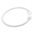 Moonstone cuff bracelet, 'Lovely Luna in White' - Sterling Silver and Moonstone Twist Cuff Bracelet