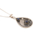 Labradorite pendant necklace, 'Deep End of the Ocean' - Labradorite Cabochon Sterling Silver Pendant Necklace (image 2c) thumbail