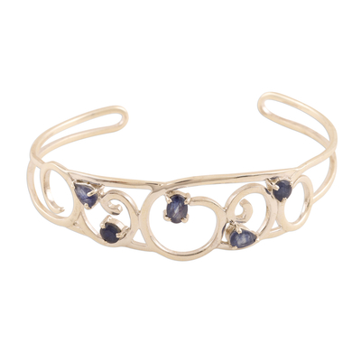 Genuine Sapphire and Sterling Silver Bracelet