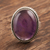 Amethyst cocktail ring, 'Sweet Glory' - Oval Amethyst Cabochon Cocktail Ring (image 2b) thumbail
