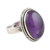 Amethyst cocktail ring, 'Sweet Glory' - Oval Amethyst Cabochon Cocktail Ring